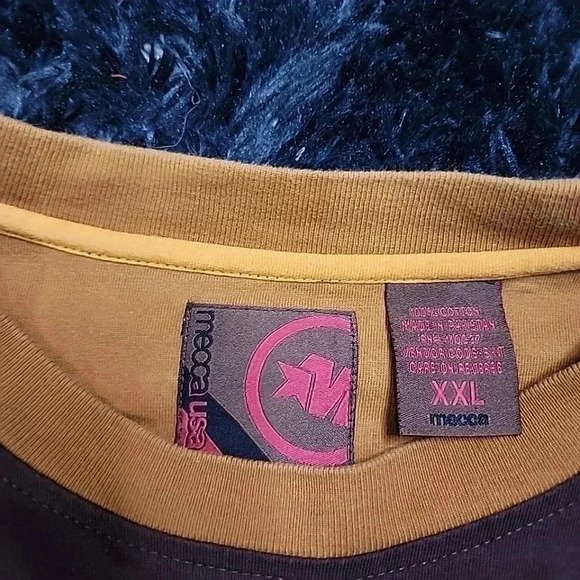 Mecca Vintage 90s Y2k Hip-hop 3D Letter Tee- Shirt. Size XXL - Picture 5 of 9